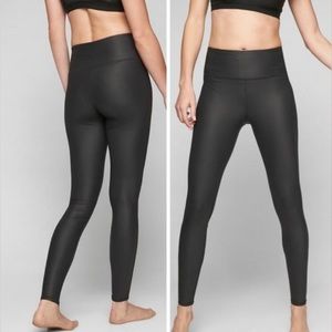 New Athleta high rise shine chaturanga tight gray size SP